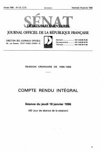 COMPTE RENDU INTÉGRAL JOURNAL OFFICIEL DE  IA RÉPUBLIQUE FRANÇAISE 23 JAR.
