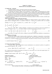 Chapitre IV  de chimie 1  4.1. Dualité onde – corpuscule