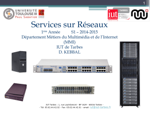 Services sur Réseaux 1 Année S1 – 2014-2015