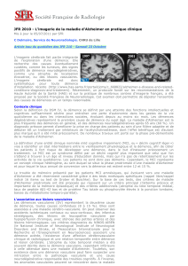 JFR 2010 - L'imagerie de la maladie d'Alzheimer en pratique...