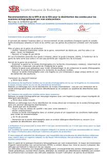 Recommandations de la SFR et de la SIU pour la... examens échographiques par voie endocavitaire