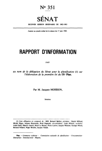 SÉNAT RAPPORT D'INFORMATION N° 351
