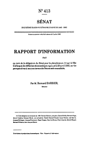 SÉNAT RAPPORT D'INFORMATION N°413