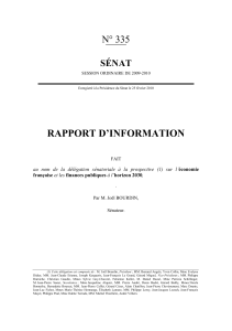 RAPPORT D’INFORMATION N° 335 SÉNAT