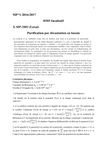 MP*1-2016/2017 DM5 facultatif Purification par décantation en bassin X-MP-2001-Extrait