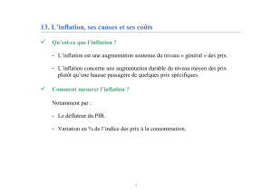 13. L’inflation, ses causes et ses coûts 