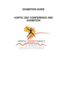 EXHIBITION GUIDE  AORTIC 2007 CONFERENCE AND EXHIBITION