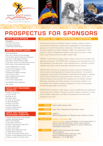 Sponsorship Prospectus