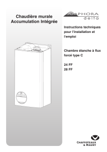 C Chaudière murale Accumulation Intégrée Instructions techniques