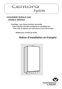 CHAUDIERE MURALE GAZ DOUBLE SERVICE