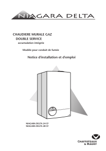 C CHAUDIERE MURALE GAZ DOUBLE SERVICE Notice d'installation et d'emploi