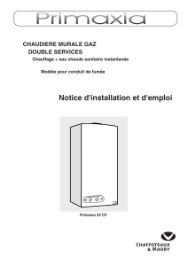 C Notice d'installation et d'emploi CHAUDIERE MURALE GAZ DOUBLE SERVICES