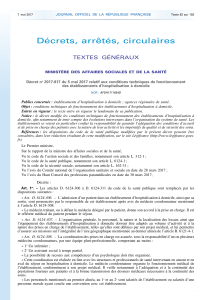 Décrets, arrêtés, circulaires TEXTES  GÉNÉRAUX