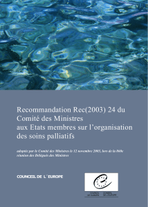 Recommandation Rec(2003) 24 du Comité des Ministres aux Etats membres sur l’organisation