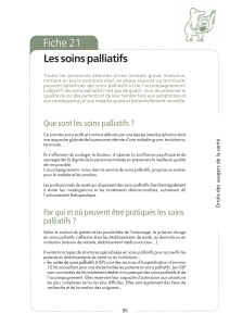 Fiche 21 Les soins palliatifs