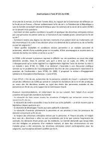 Avant-propos à l’avis N°121 du CCNE.