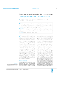 Complications de la nycturie Complications of nocturia La nycturie R