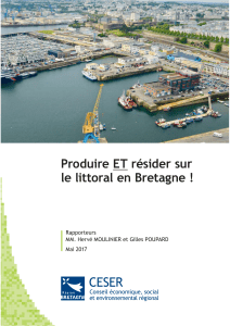 Produire ET résider sur le littoral en Bretagne ! Rapporteurs