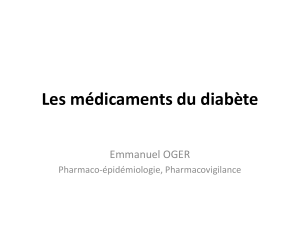 mÃ©dicaments du diabÃ¨te