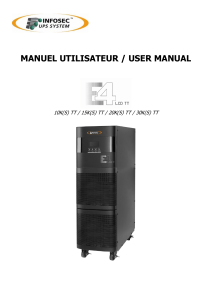 MANUEL UTILISATEUR / USER MANUAL