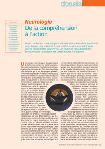 De la compréhension à l’action Neurologie
