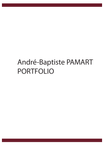 André-Baptiste PAMART PORTFOLIO
