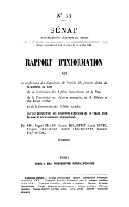 SÉNAT RAPPORT D'INFORMATION N°