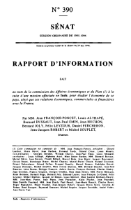 N° 390 SÉNAT RAPPORT D'INFORMATION