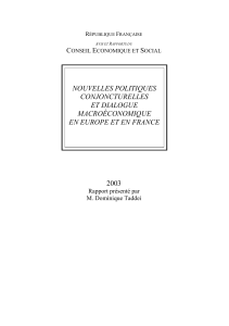 2003  NOUVELLES POLITIQUES CONJONCTURELLES