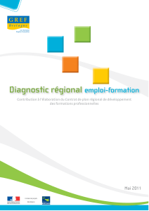 Diagnostic régional  emploi-formation G R E F