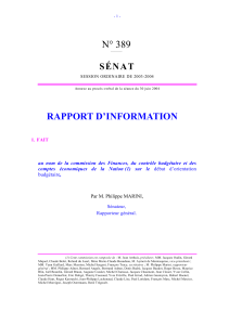 N° 389 RAPPORT D’INFORMATION S É N A T