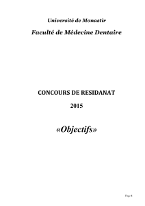 objectifs de residanat 2015