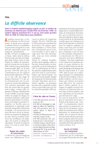 La difficile observance Sida