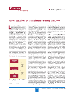 L réunion C Nantes actualités en transplantation (NAT), juin 2009