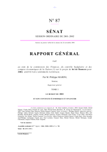 N° 87 S É N A T SESSION ORDINAIRE DE 2001-2002