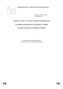 Travaillons ensemble pour la croissance et l’emploi