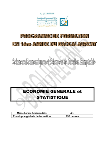ECONOMIE GENERALE et STATISTIQUE 4 H