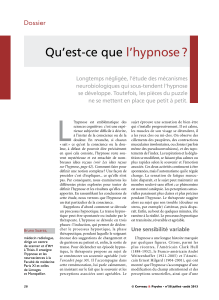 Qu’est-ce que l’hypnose ? Dossier