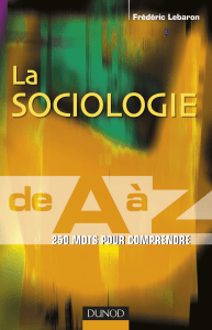 SocioLogie La la sociologie de a La socioLogie de a à z