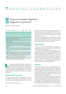 Tumeurs stromales digestives : diagnostic et pronostic D