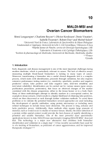 10 MALDI-MSI and Ovarian Cancer Biomarkers