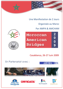     Une Manifestation de 2 Jours  Organisée au Maroc  Par AMPA &amp; AMCHAM