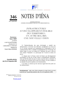 346  INFRASTRUCTURES ET DEVELOPPEMENT DURABLE