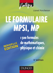 le formulaire mpsi mp 1500 formules