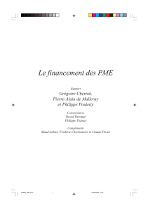 Télécharger Le financement des PME au format PDF, poids 1.24 Mo