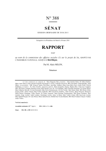 RAPPORT N° 388 SÉNAT