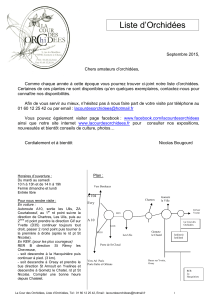 Liste d’Orchidées