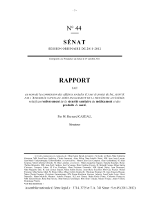 RAPPORT N° 44 S É N A T
