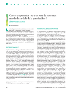 Cancer du pancréas : va-t-on vers de nouveaux L Pancreatic cancer