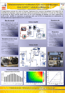 Dimensionnement et modélisation d’une micro-centrale solaire Olivier DUMONT ()